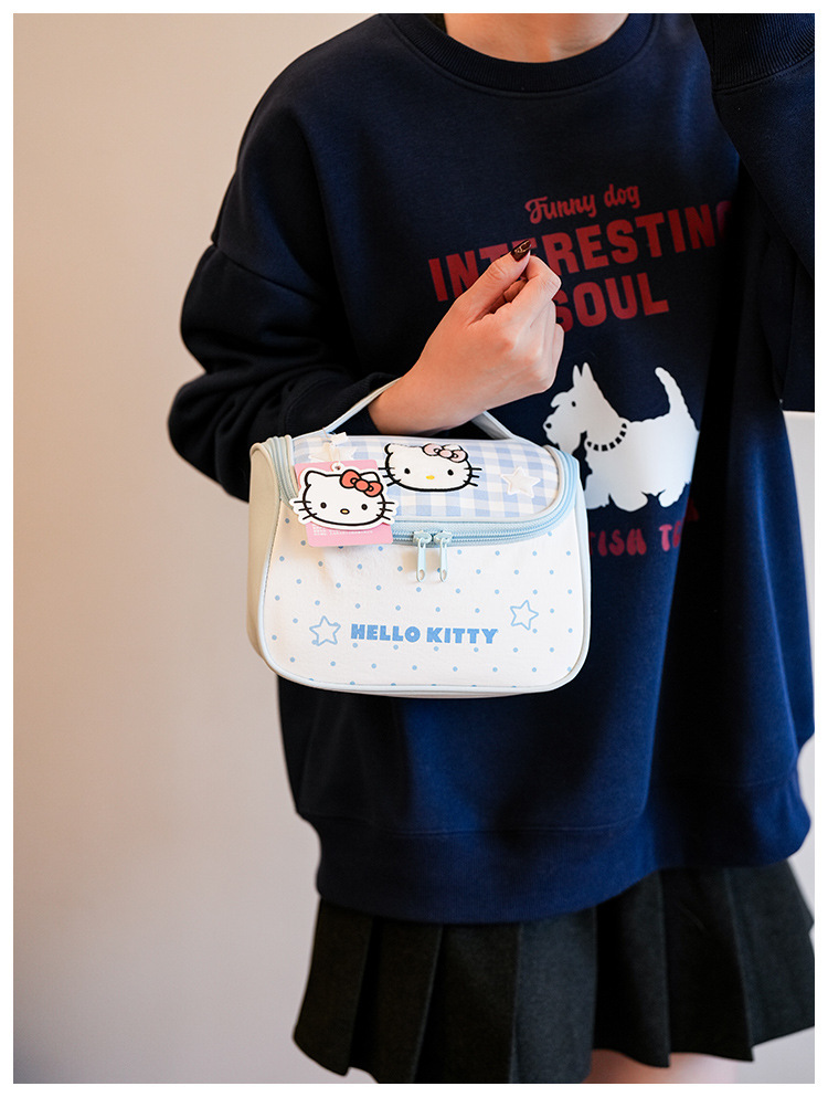 五金牌彩色Hello Kitty便携手提包保温袋托特包礼品双肩包16寸电脑包详情18