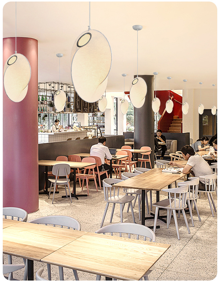 Lanterns, round balls, fabric chandeliers, new Chinese-style simple and creative bedroom, dining room, bar counter, Japanese silk tea room, Zen lamps pic 7