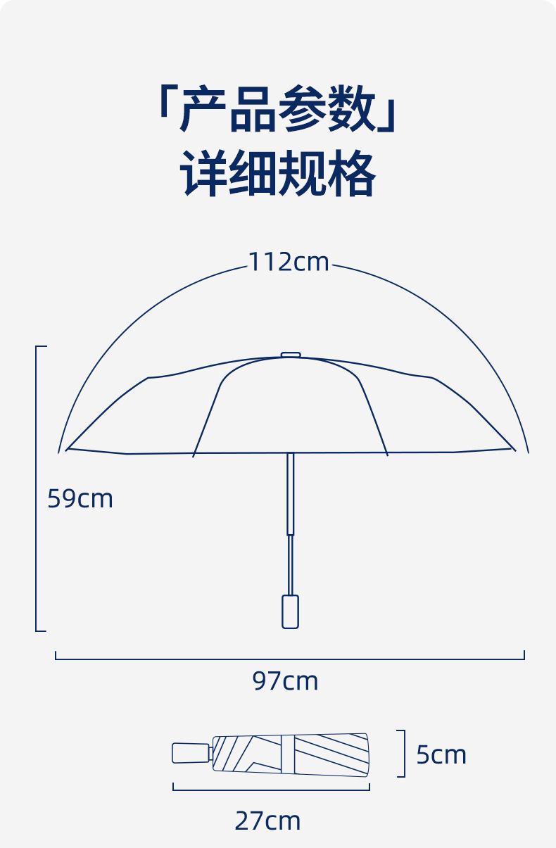 Titanium silver double-layer black rubber sunshade umbrella, UV protection sun umbrella, enhanced sun protection and rain protection dual-purpose folding umbrella pic 16