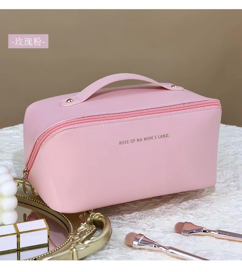 2024 High-end multi-layer makeup bag, thickened storage toiletry bag, travel lightweight pillow bag, storage bag, storage bag pic 6