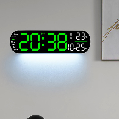 New cross-camera multi-functional clock LED electronic clock, fresh living room wall clock, can be hung or stood up, dual-purpose clock 6650 pic 15