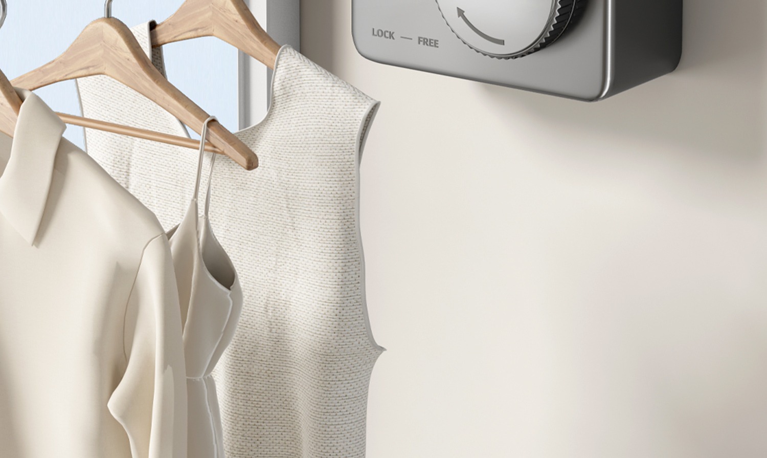 隐形晾衣绳室内免打孔阳台隐形收缩晾衣神器卫生间晾衣架钢丝绳子详情20