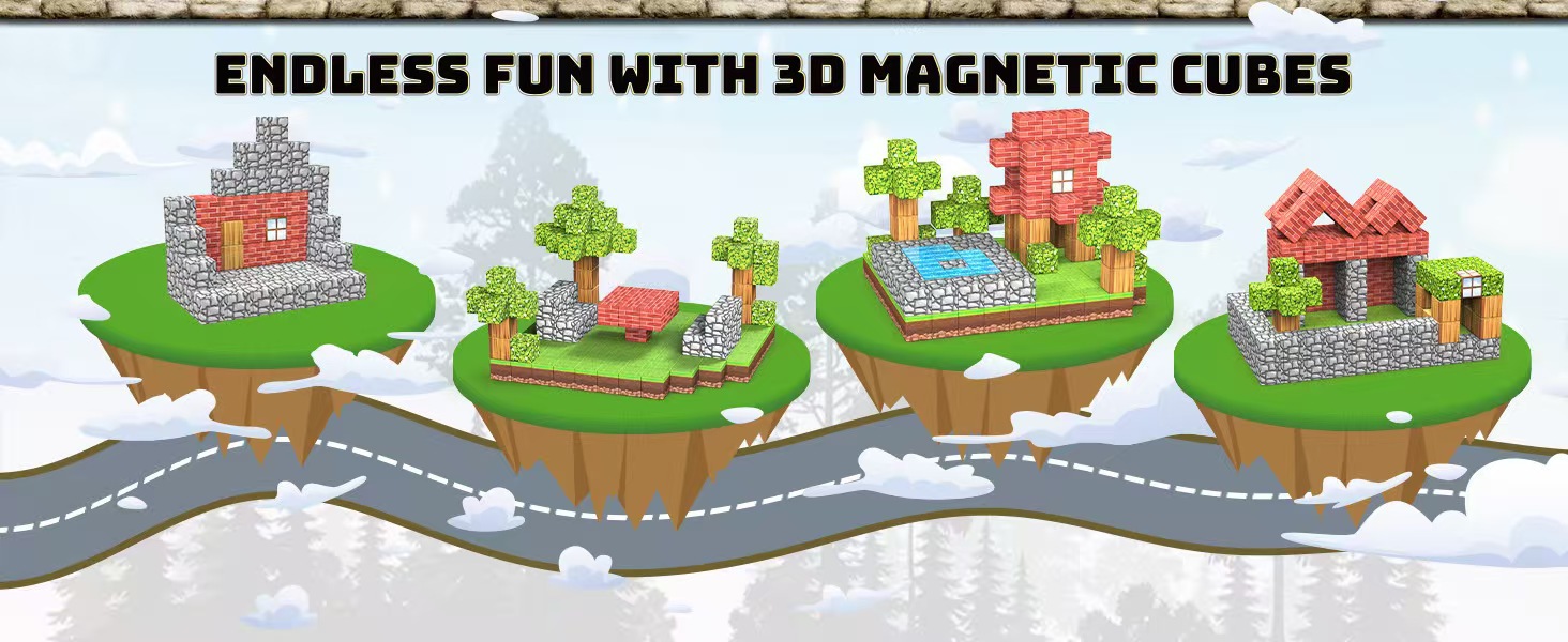 mc我的磁力方块世界磁铁积木拼装迷你磁性周边男生玩具全套装详情11