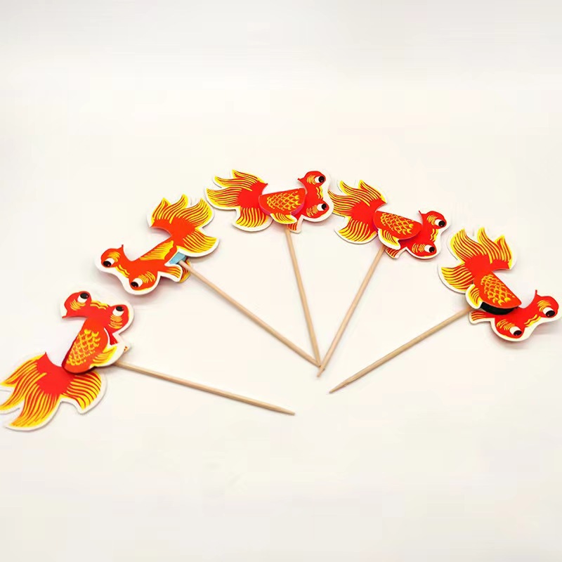 50 flamingo skewers, pineapple skewers, disposable fruit skewers, cold cocktails to decorate a Hawaiian party pic 38