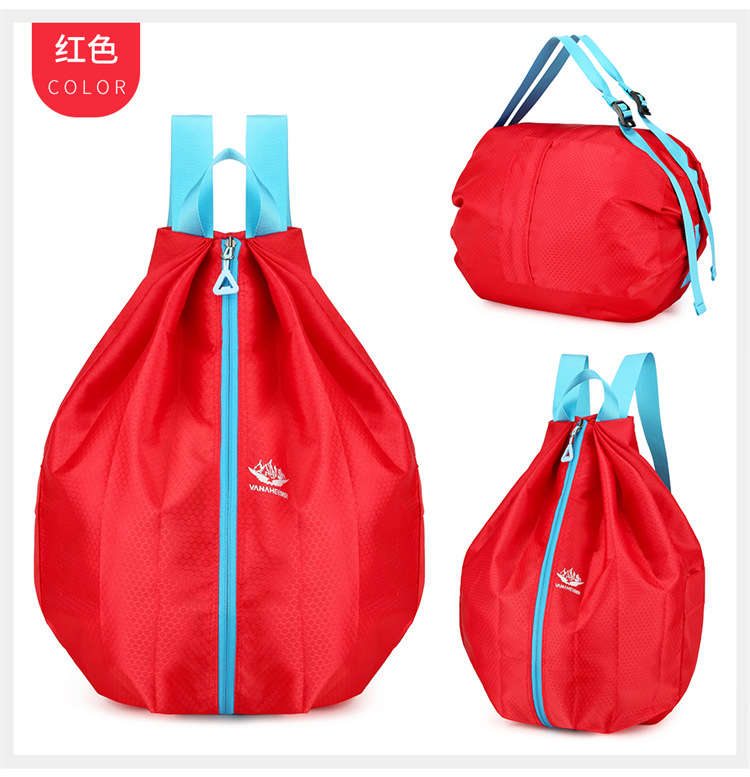 Yitu Warner Heim backpack, foldable portable storage bag, large capacity basketball bag, drawstring bag, drawstring backpack pic 29