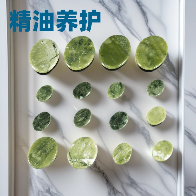 玉石按摩石恒温加热石多件套能量石美容院汗推拿汗蒸精油岫玉养生石详情31