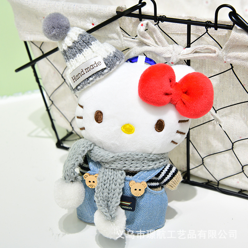 凯蒂猫小挂件可爱hellokitty毛绒公仔玩偶包包挂饰Kitty创意潮品详情1