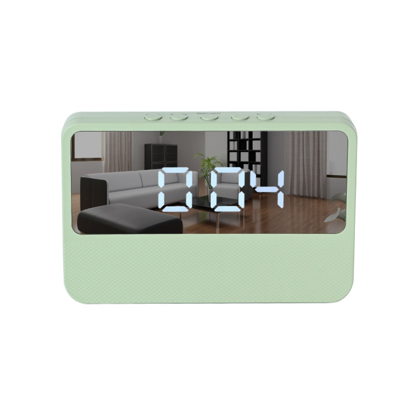 Simple LED electronic alarm clock, student plug-in dual-purpose small alarm clock, digital clock, temperature clock pic 7