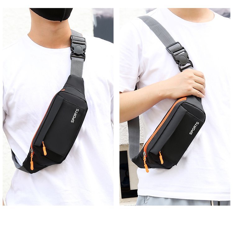 印字定LOGO腰包 休闲胸包运动手机零钱旅行骑行跑步健身收纳小包详情11