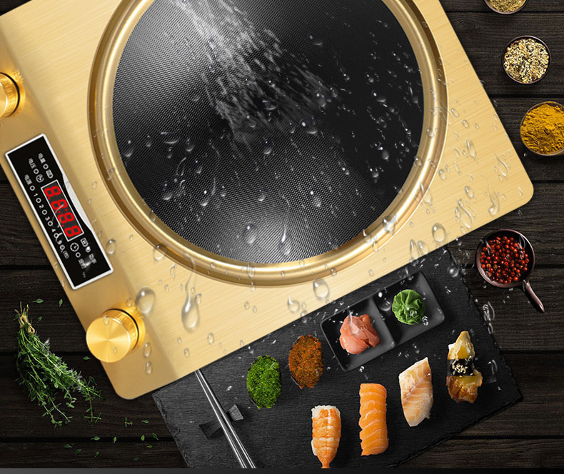 Household concave Induction cooker, commercial high-power 3500w intelligent stir-frying induction cooker pic 20