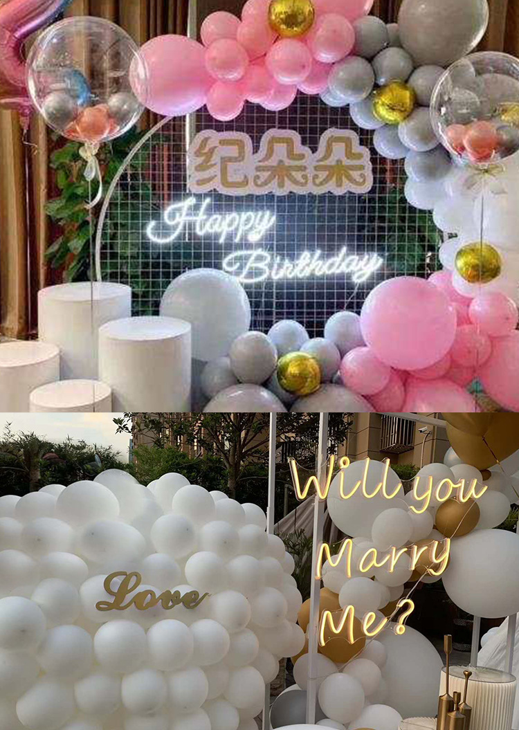 marryme嫁给我求婚灯霓虹灯发光字生日快乐led牌happybirthday燈详情5