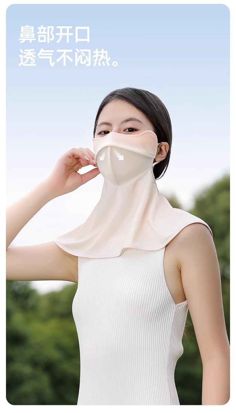 夏季3d立体防晒口罩女冰丝透气全脸护眼角遮阳面罩男脸罩防紫外线详情6