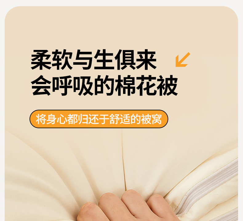 新疆一级纯棉花被子母被二合一拉链款四季春秋被子冬被双人加厚详情23