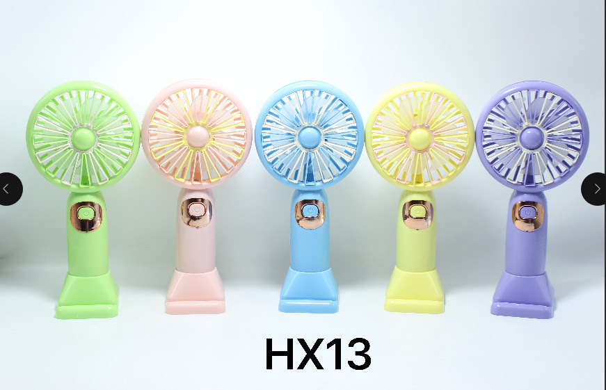 HX13 夏季新款手持风扇 便携式学生桌面手拿USB可充电迷你小风扇详情4