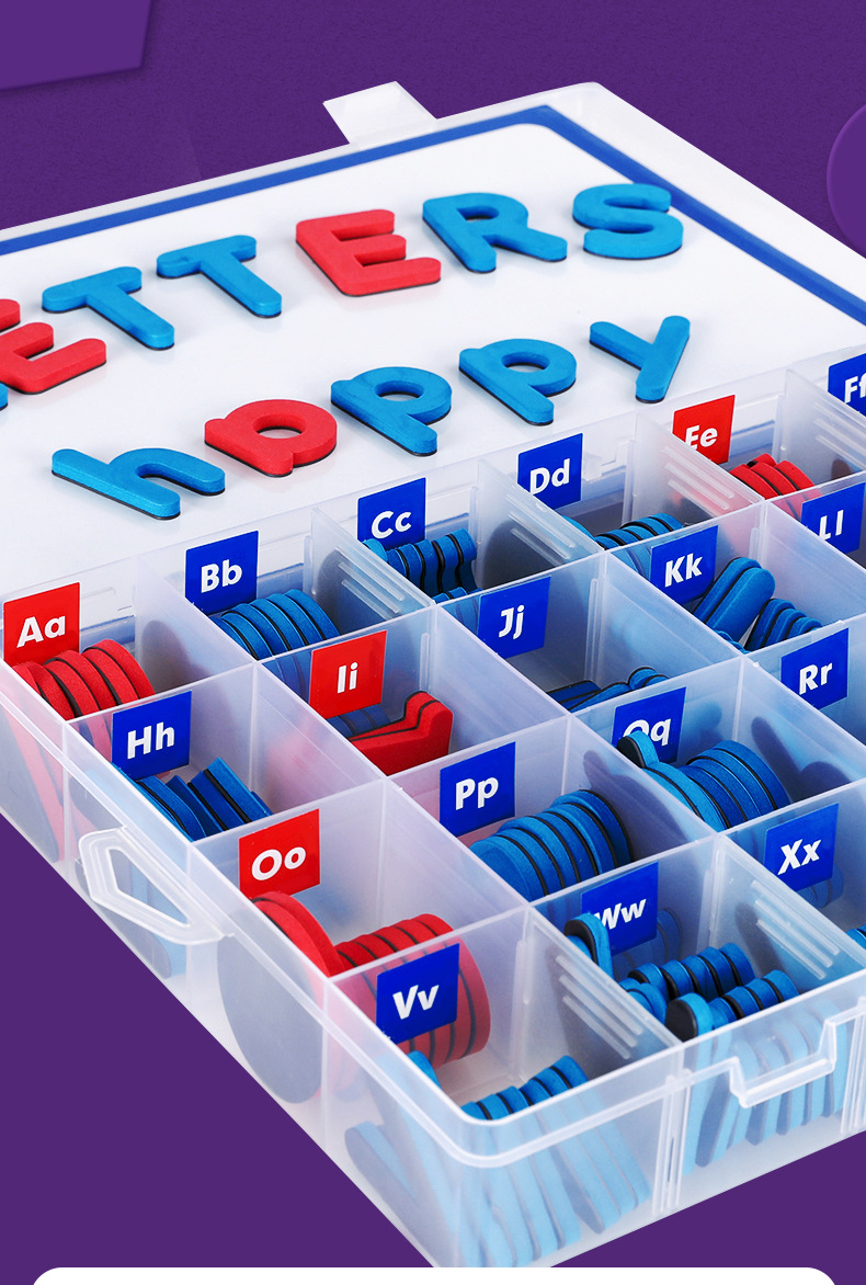 Hongbo Creative Magnetic stickers, cartoon letter magnetic stickers, colorful English and number magnetic stickers, sponge EVA refrigerator stickers pic 19