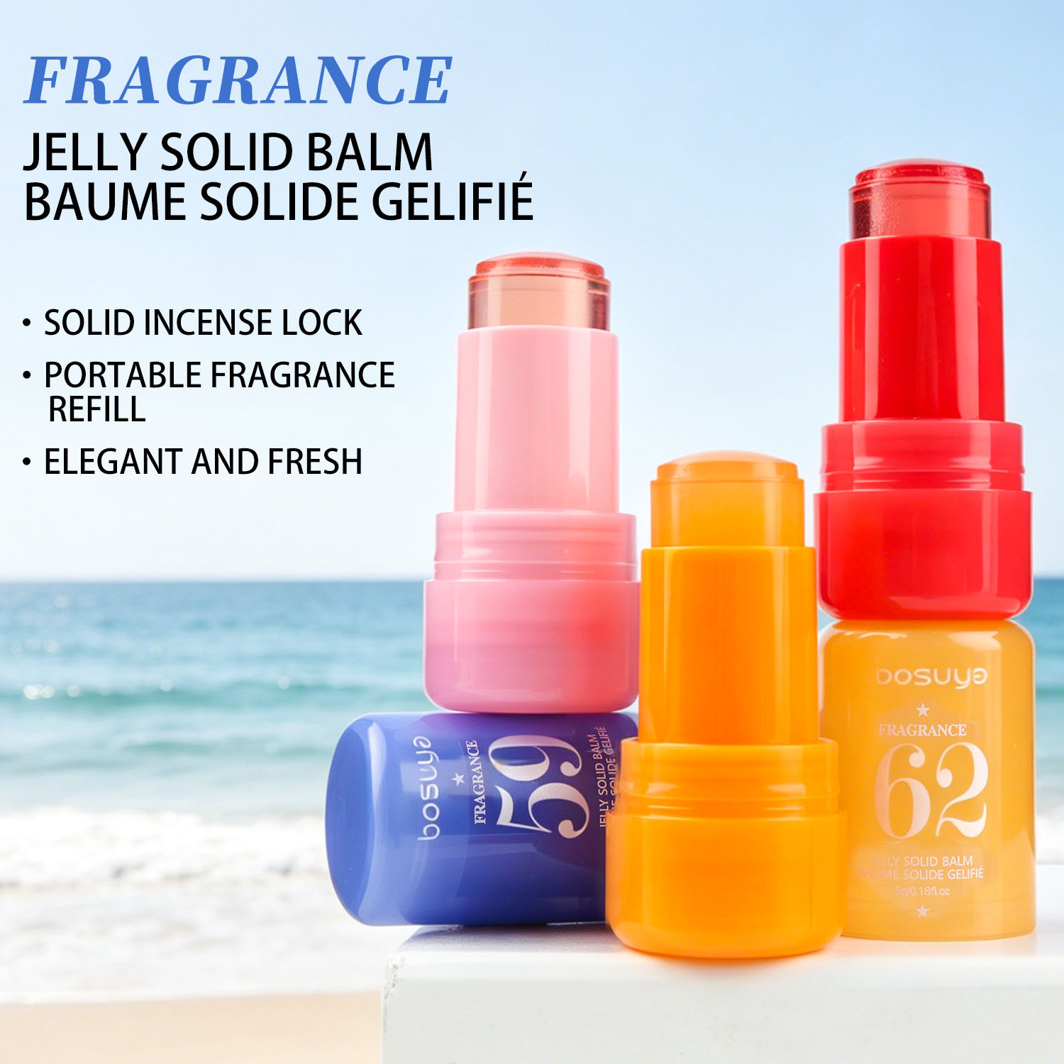 【 Cross-border Exclusive 】Bosuya Body Fragrance Cream Set, long-lasting fragrance, creamy texture, non-sticky, compact and portable pic 4
