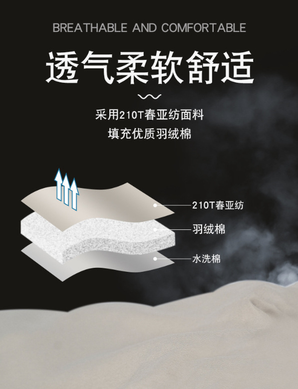 Factory wholesale envelope, cap sleeping bags, washable, machine-washable, splicable, portable cross-border outdoor trapezoidal sleeping bags pic 8