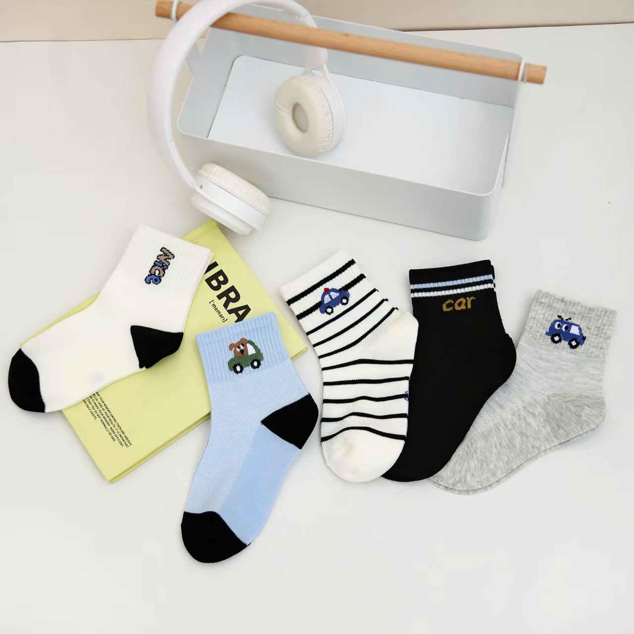 薄棉网眼宝宝袜子男童女童儿童中筒袜男女中筒卡通春夏新款棉袜详情5