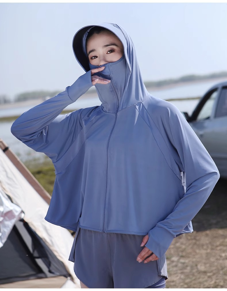 冰丝防晒衣女款2024新款夏季防紫外线UPF50+防晒服薄款防晒罩衫详情24