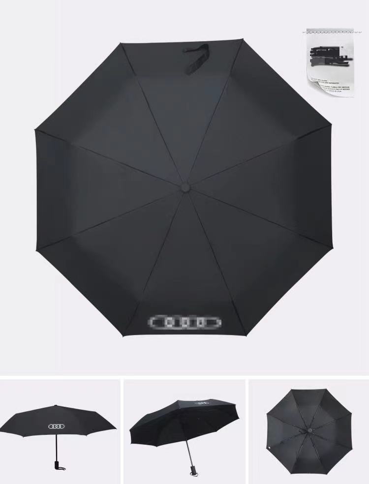 4S店专用晴雨伞奔驰奥迪全自动折叠车标雨伞商务三折广告礼品伞详情21
