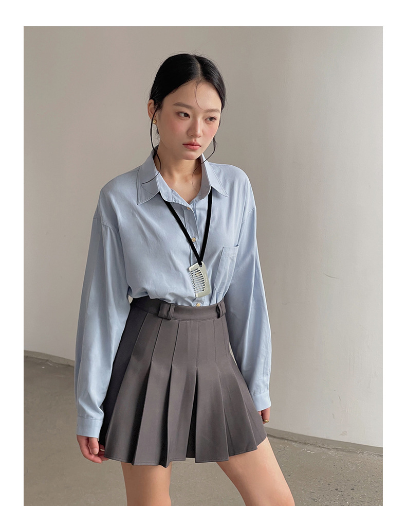 【主推 首尔私校百褶裙】高腰显瘦A字jk短裙女夏新款半身裙N127B详情39