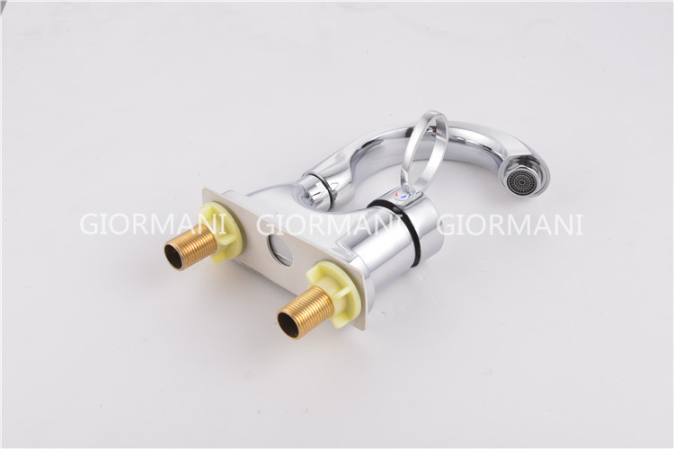 双孔单把面盆水龙头 浴室洗手盆混水阀 南安卫浴水暖厂家直销详情5