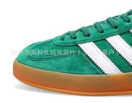 莆田德训鞋女鞋莆田高版本samba纯原百搭校园银色增高厚底红色小详情54