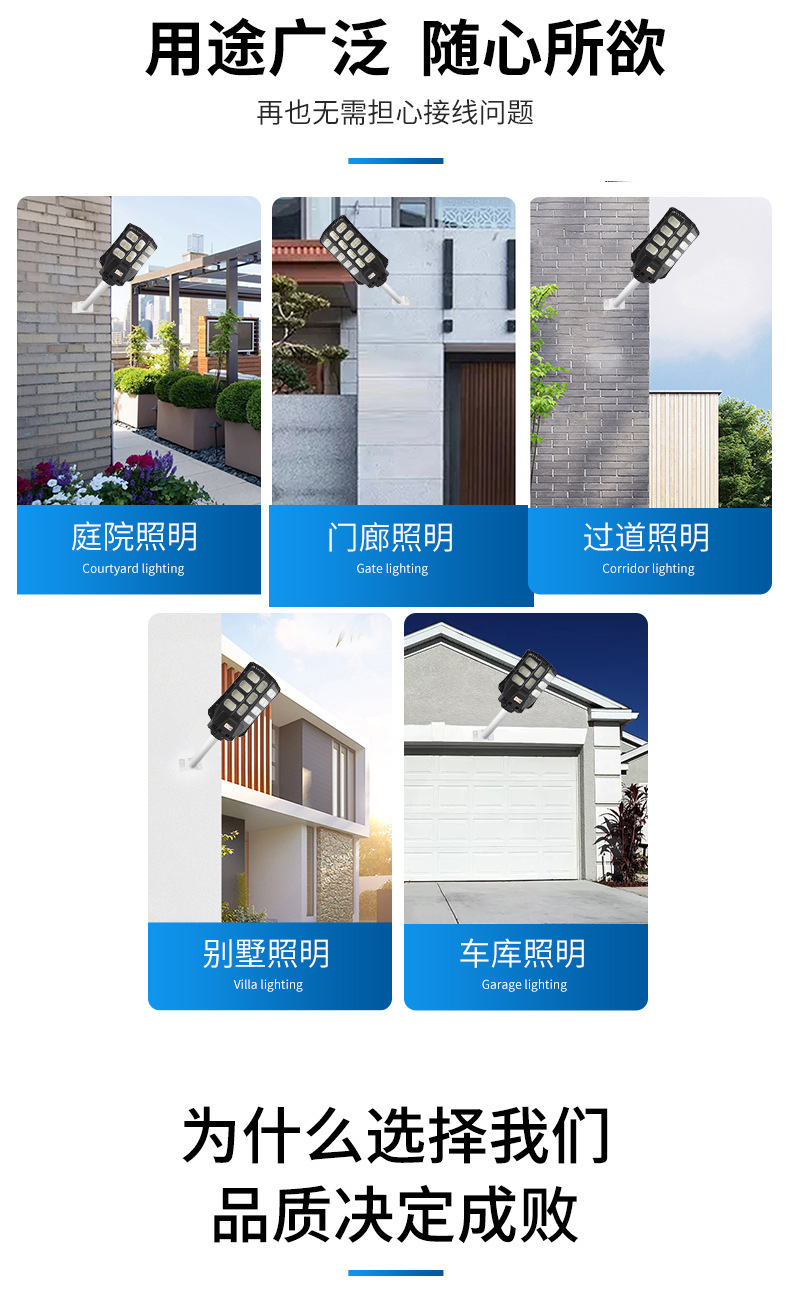 Cross-border customized solar street lamp manufacturers produce high-quality solar lamps and integrated engineering construction design street lamps pic 7