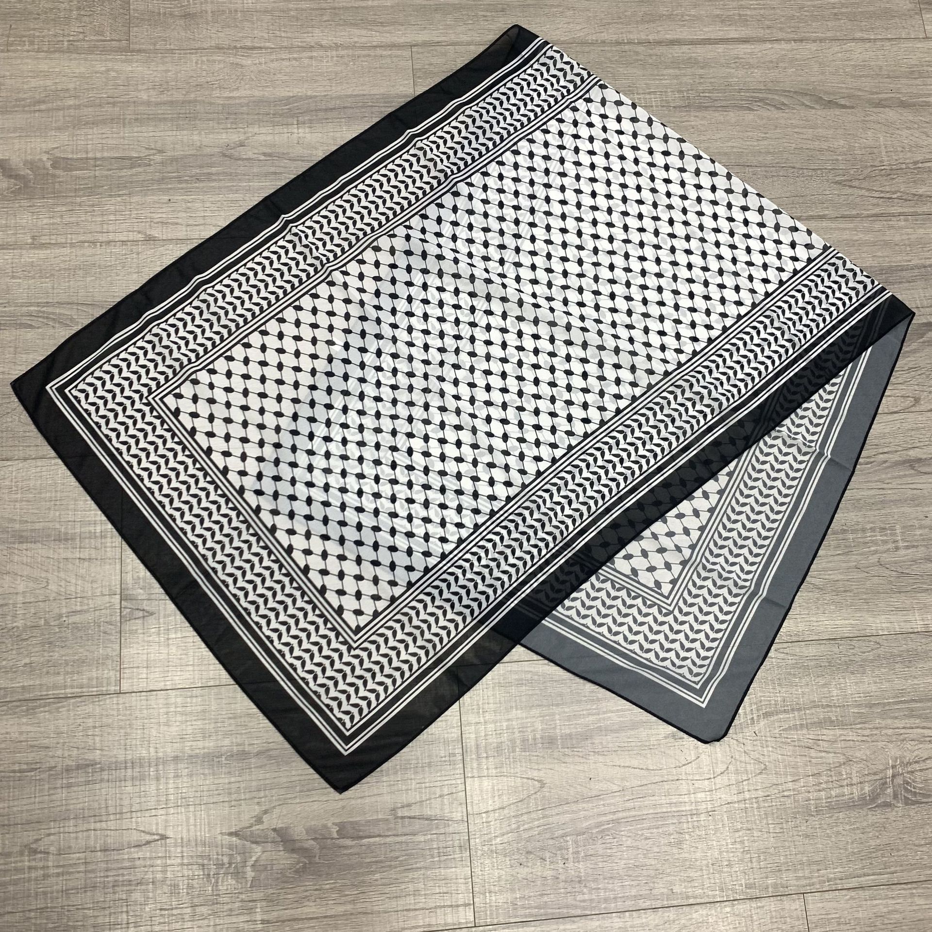 Hot-selling Arafat headscarves, chiffon printed long scarves, Arab headscarves, Palestine cross-border factory direct sales pic 8