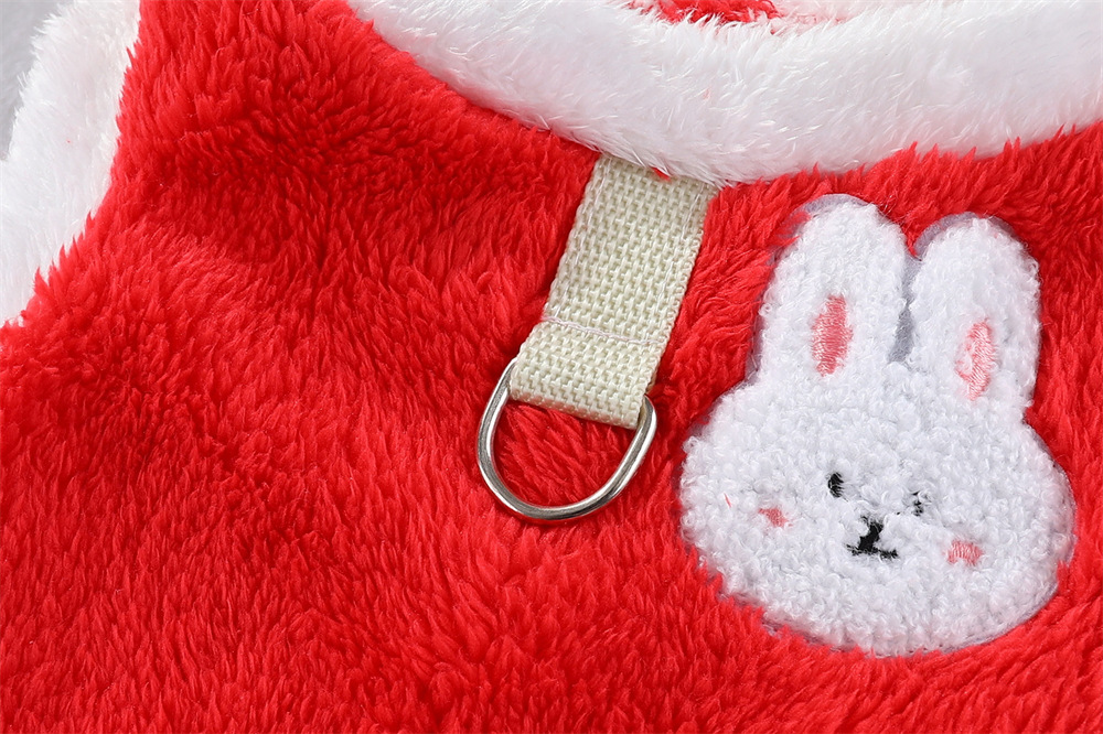 秋冬宠物猫咪衣服狗狗双面绒加厚保暖背心带牵引扣防掉毛中小型犬详情8
