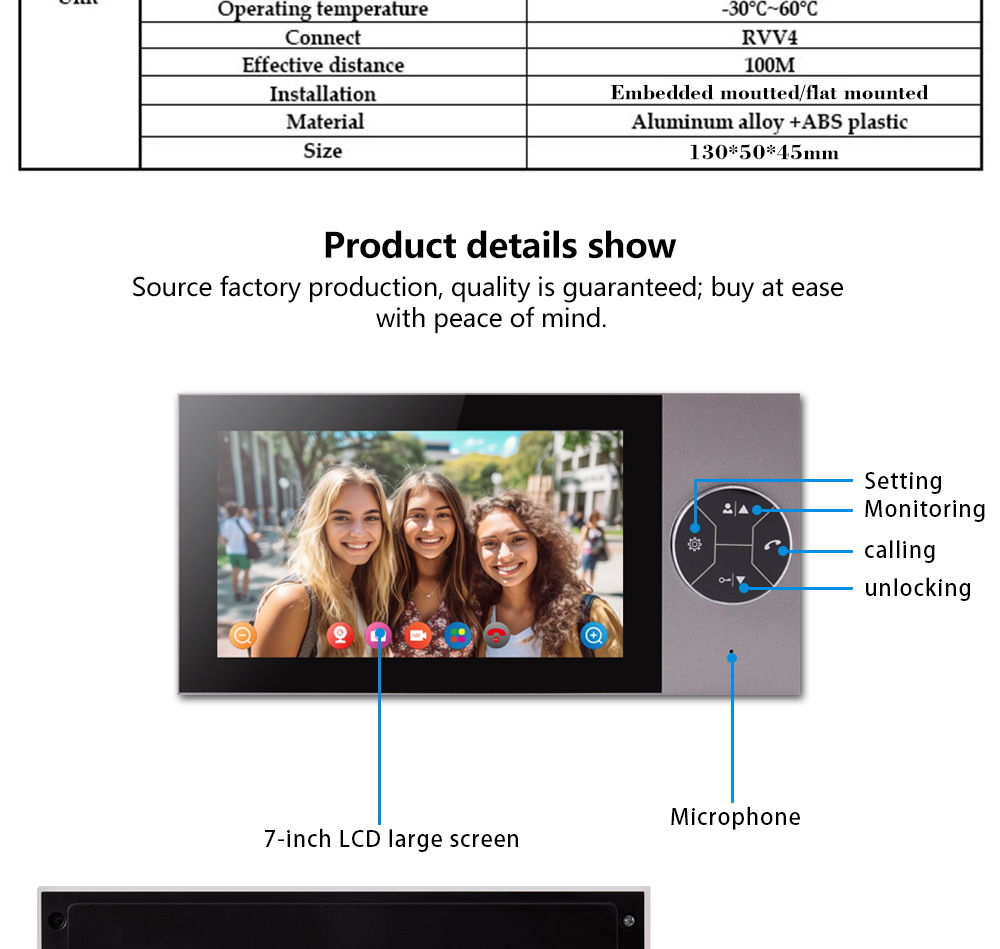 TUYA Video doorbell, WIFI motion detection access control system, remote unlocking, high-definition video doorbell, smart TUYA, wholesale for foreign trade pic 13