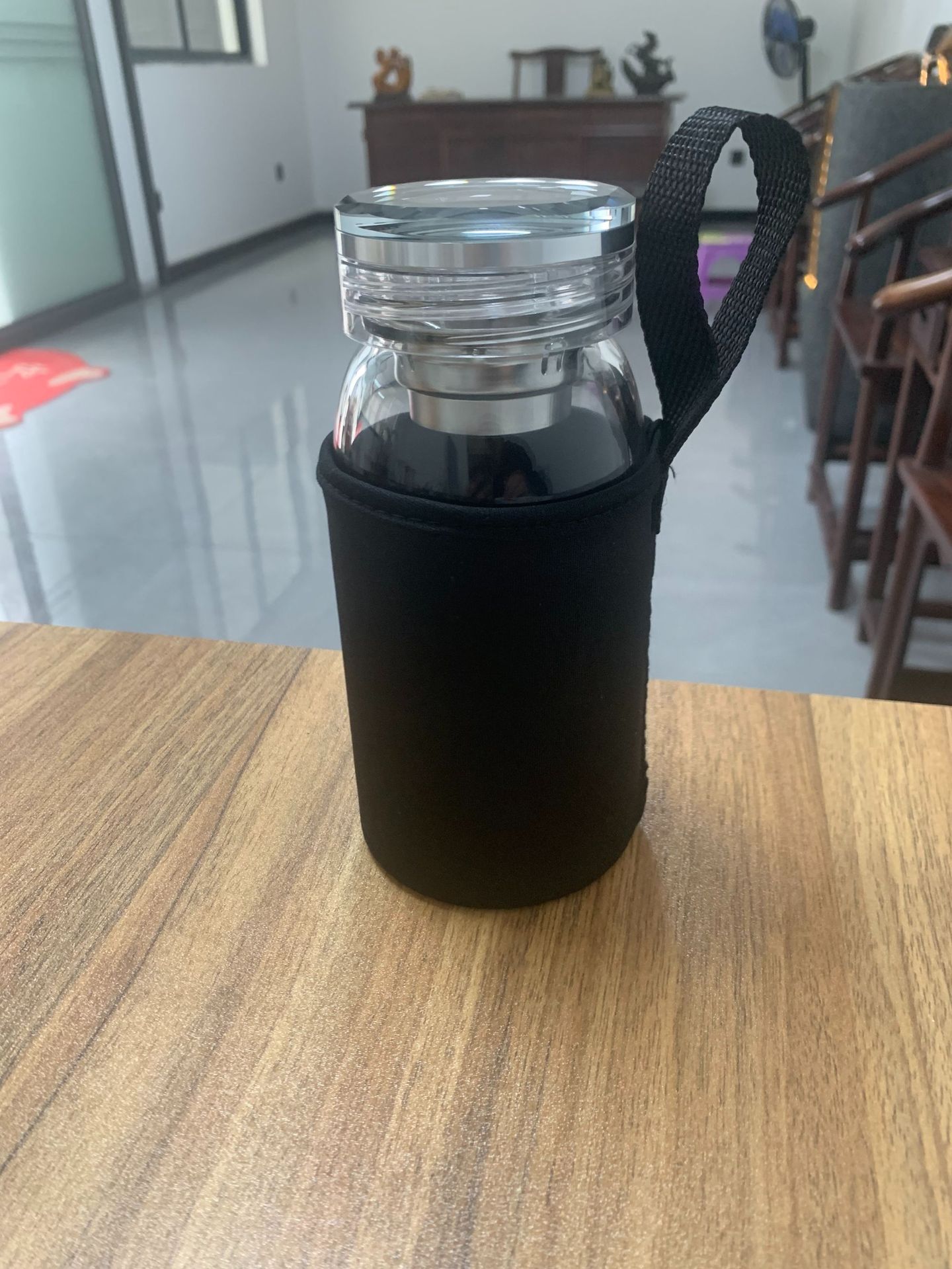 茶水分离杯车载大容量玻璃杯子高颜值男女通用杯水杯轻奢高级感详情17