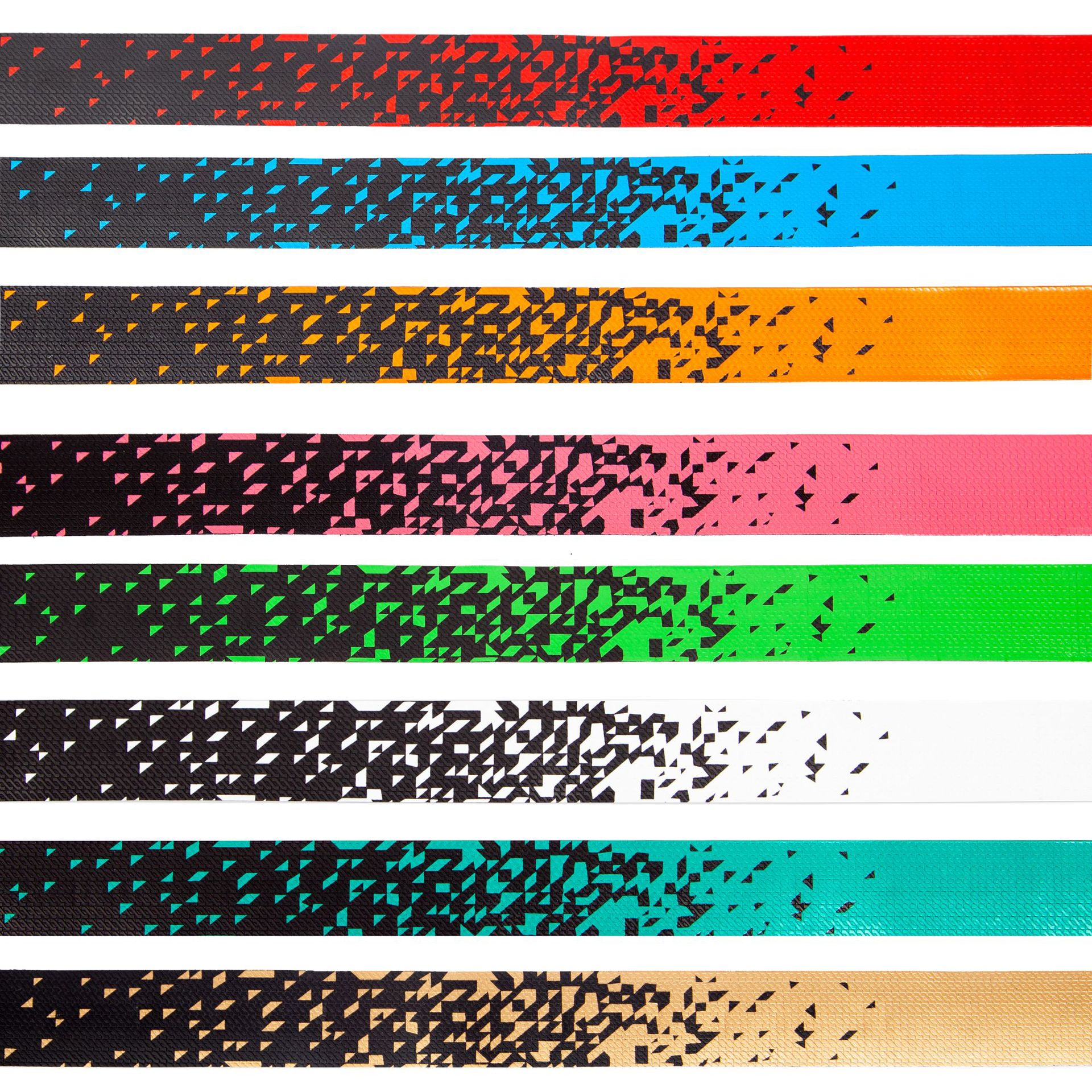 Cross-border gradient color road handlebars with anti-slip and shock-absorbing fixed flying two-color bicycle curved handlebars and leather breathable handlebars pic 28