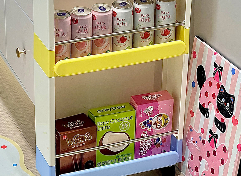 缝隙超窄柜冰箱外侧厨房卫生间浴室置物架洗衣机边收纳夹缝置物架详情20