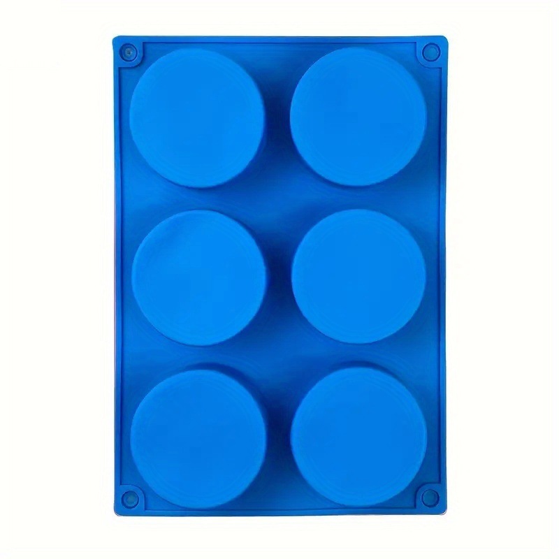 6连小圆柱硅胶蛋糕模 冷制皂模巧克力模 家用手工皂工具 松饼模具详情8