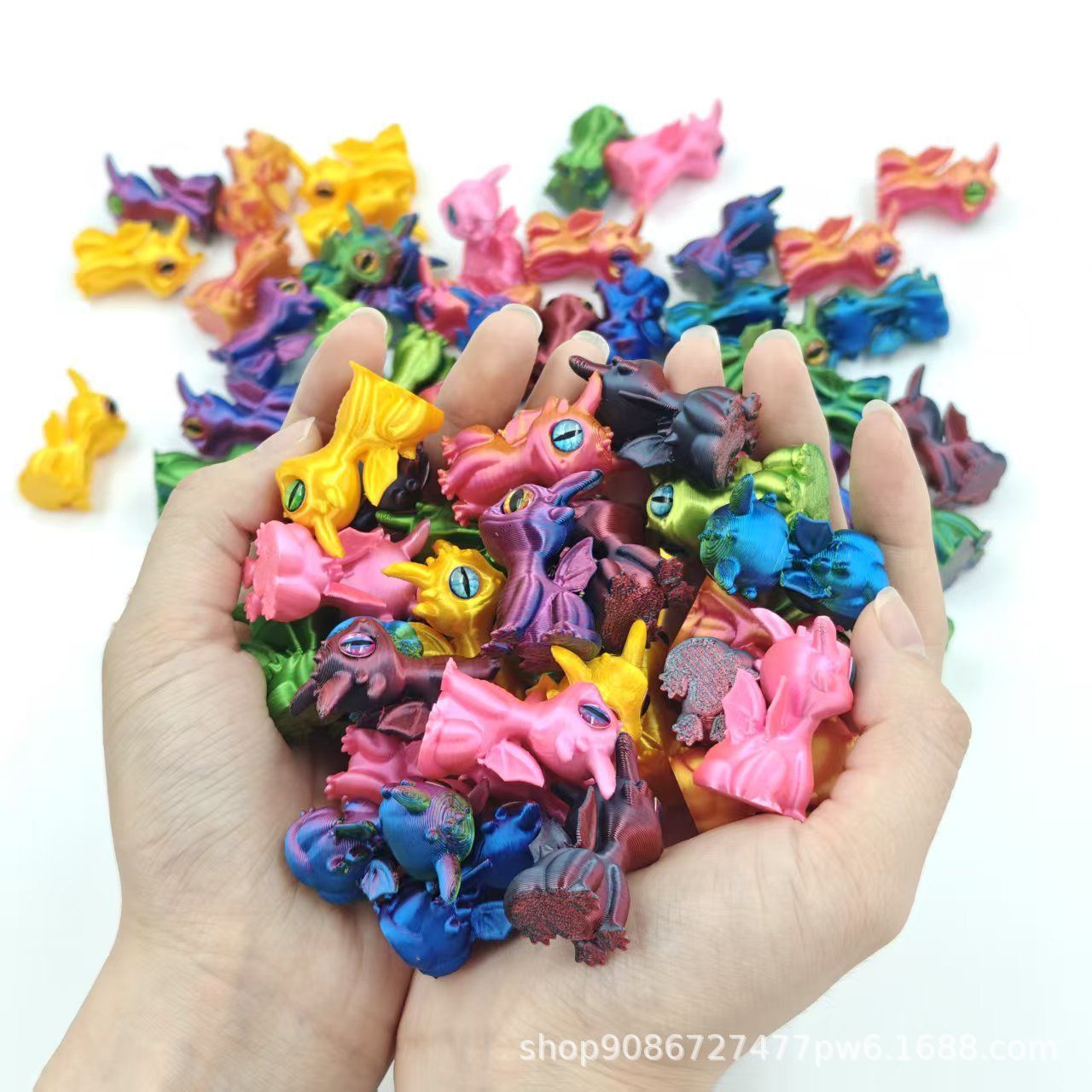跨境爆款3d打印小飞龙无牙仔龙龙蛋套装仿真眼睛桌面摆饰摆件摆摊详情6