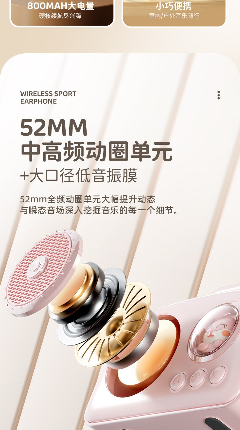 2024新款复古蓝牙音箱卡通IP太空舱小音响户外桌面便携大音量音箱详情4