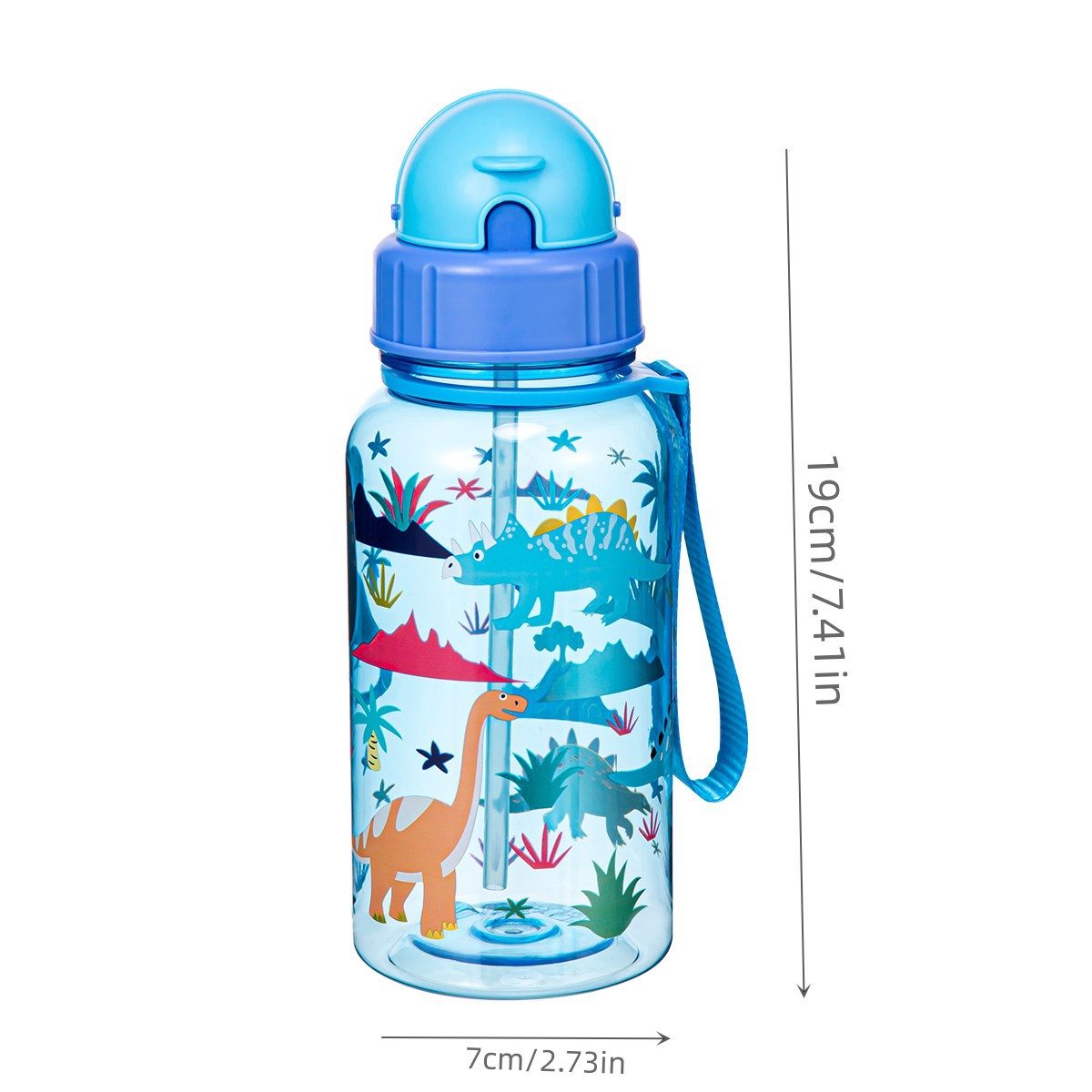 跨境爆款高颜值弹跳盖儿童吸管杯夏天可爱便携带手提卡通学生水杯详情8