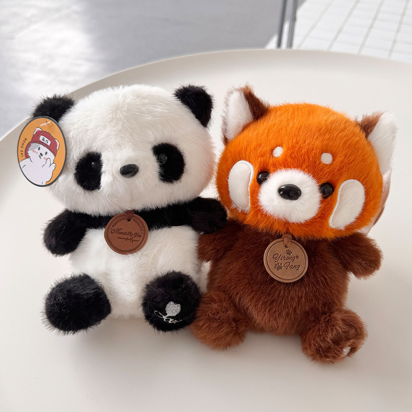 成都基地小熊猫毛绒挂件企鹅熊猫动物包包钥匙扣玩偶礼物可爱公仔娃娃详情4