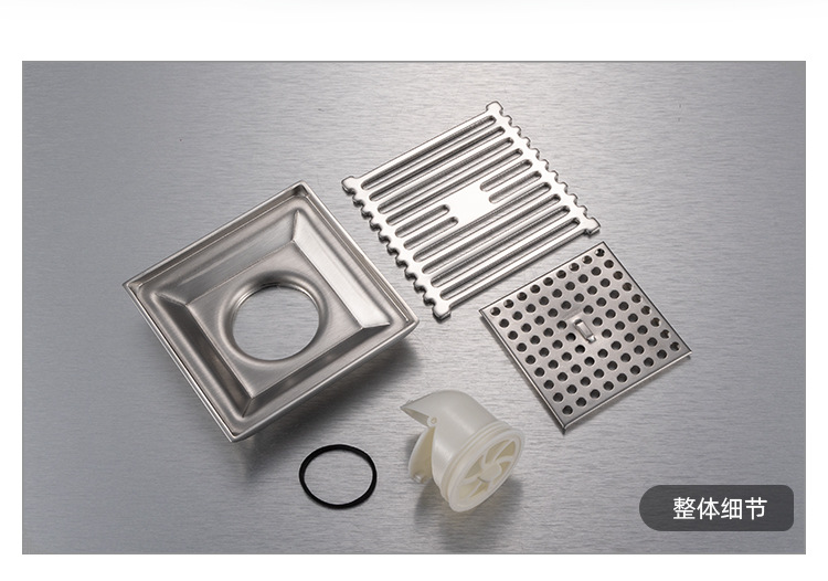 不锈钢地漏潜水浴室双用艇下水道防返臭神器多款式加厚主体地漏详情13