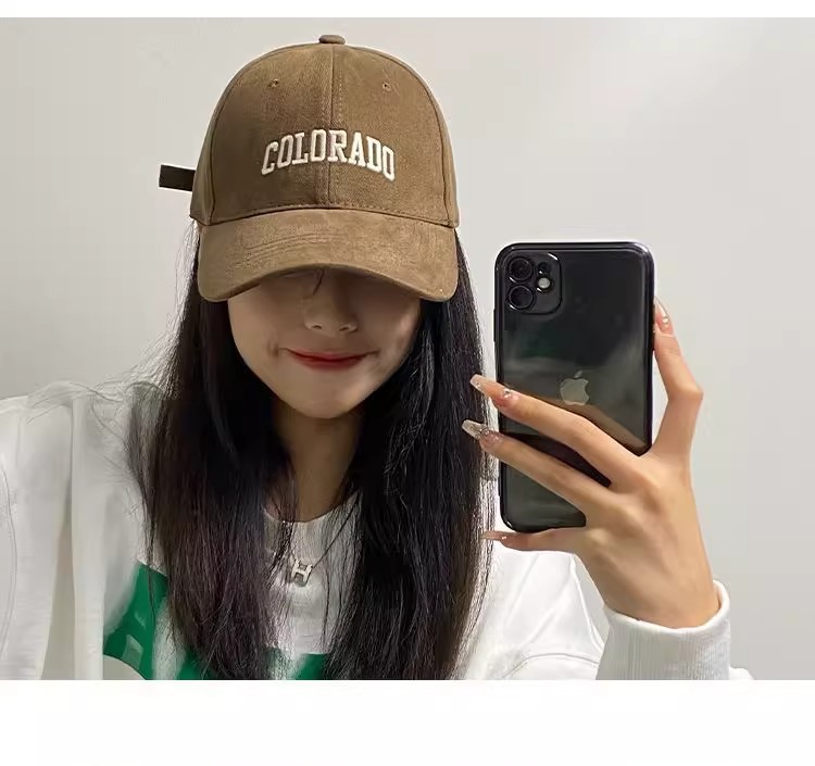 帽子女2024秋冬季新款大头围棒球帽遮阳防晒显脸小鸭舌帽男春夏天详情12