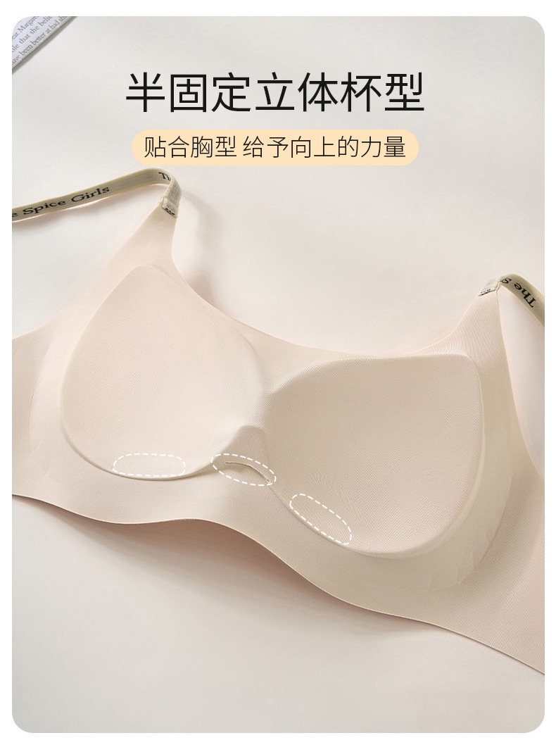 夏天轻薄粉底液女士内衣大胸显小小胸聚拢无痕文胸不空杯正品舒适透气详情22