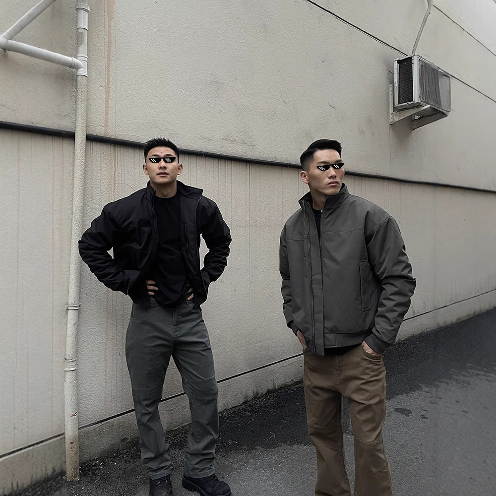 GTAL three-proof flight jacket cotton-padded jacket for men, spring tough guy outfit, American work jacket, thickened warm cotton-padded jacket pic 1