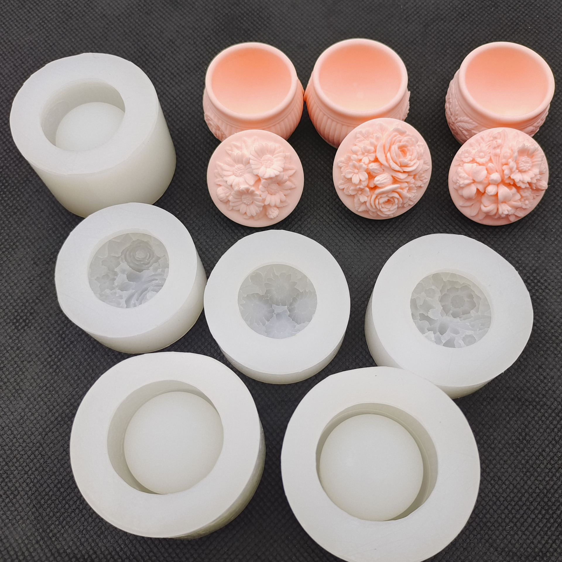 造型花卉磨砂首饰盒香薰石膏蜡烛硅胶模具diy扩香水晶滴胶收纳盒详情3