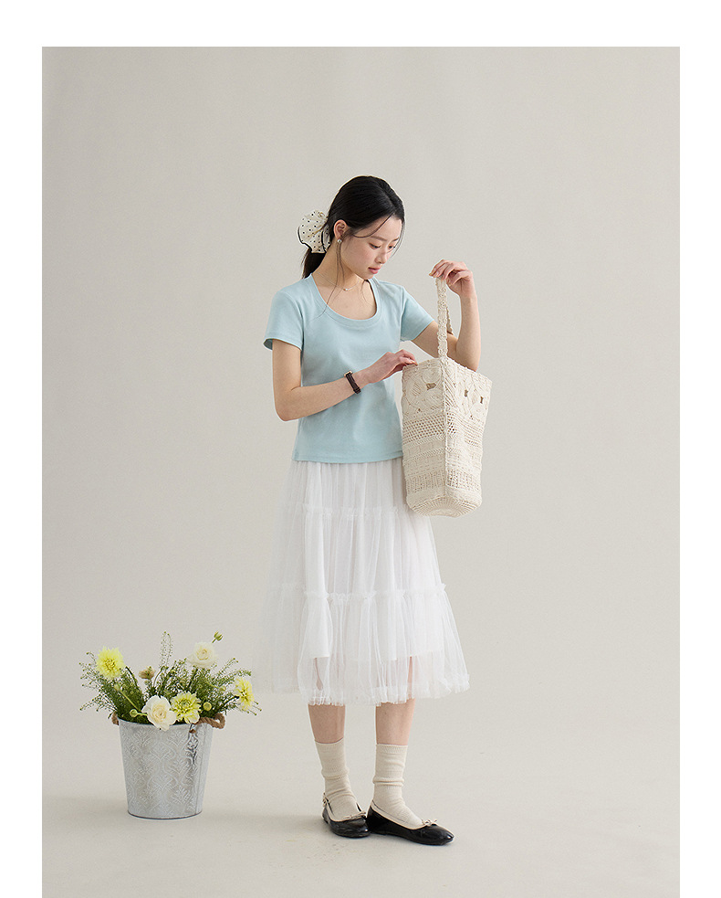 【 Blockbuster B: Super Comfortable Double-collar T-shirt with Upgraded Fabric 】 Spring short-sleeved T-shirt pic 100