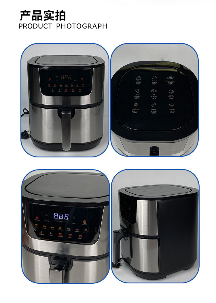 Cross-border 15L touch oven, aluminum-coated non-stick pan, visible electric oven, household and export 110V air fryer pic 26