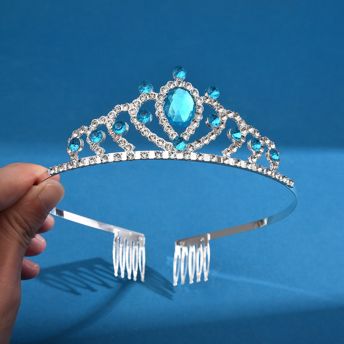 雅星饰品环保锌合金新娘皇冠发梳头饰项链爪链批发定制婚礼配饰皇冠款详情14