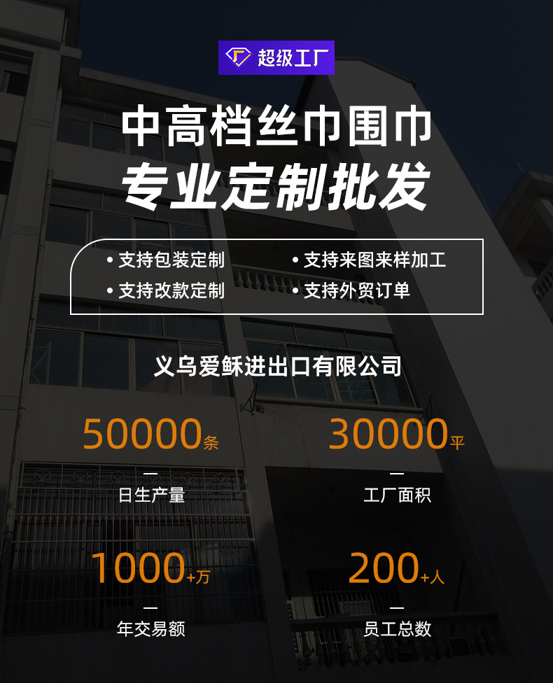秋冬仿羊绒围巾定制女士提花加厚围巾空调房披肩保暖长款围脖定做详情23