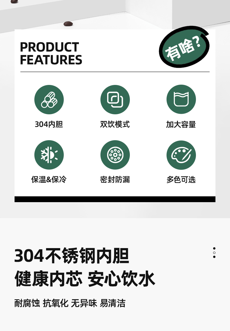 帝怡儿童保温水杯可爱水壶316内胆学生便携保温杯适合宝宝喝水详情2