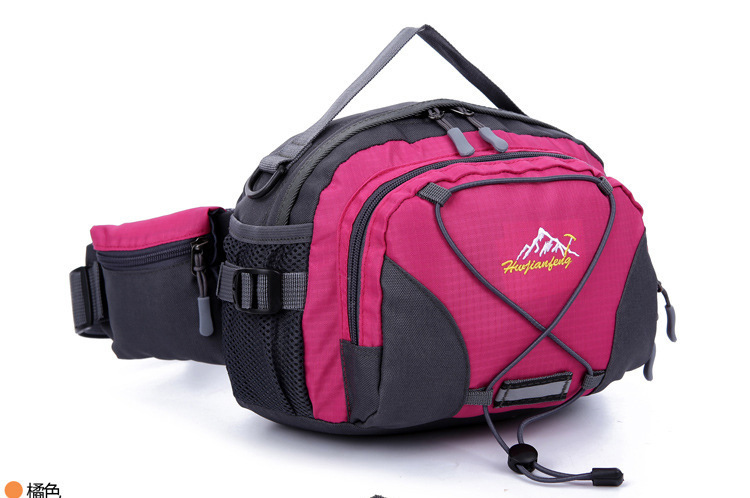 The manufacturer sells Korean-style outdoor hiking waist bags, casual handbags, and single-shoulder travel waist bags with reflective strap designs pic 25
